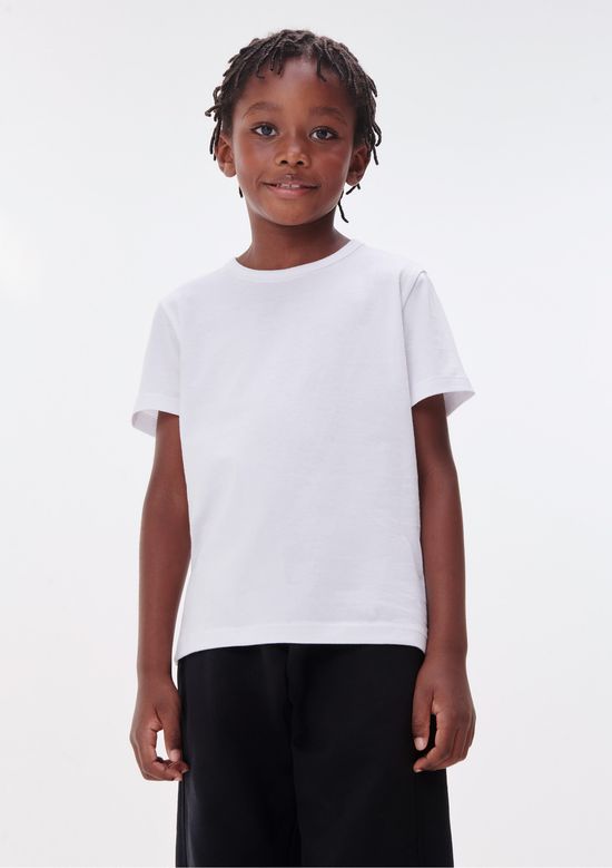 Foto do produto: Camiseta Básica Infantil Unissex Regular - Branco