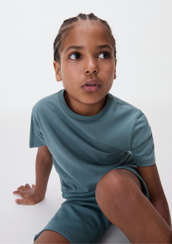 Foto do produto: Camiseta Básica Infantil Menino Manga Curta Slim - Azul