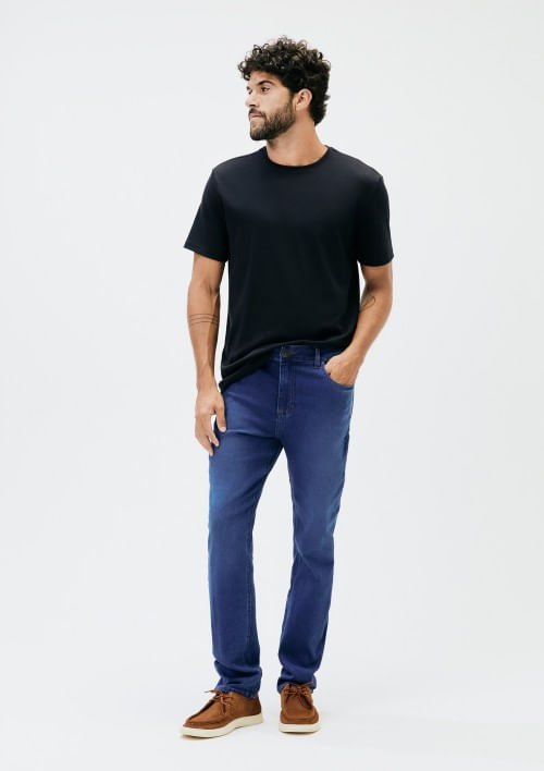 Foto do produto: Calça Jeans Masculina Skinny Soft Touch - Azul