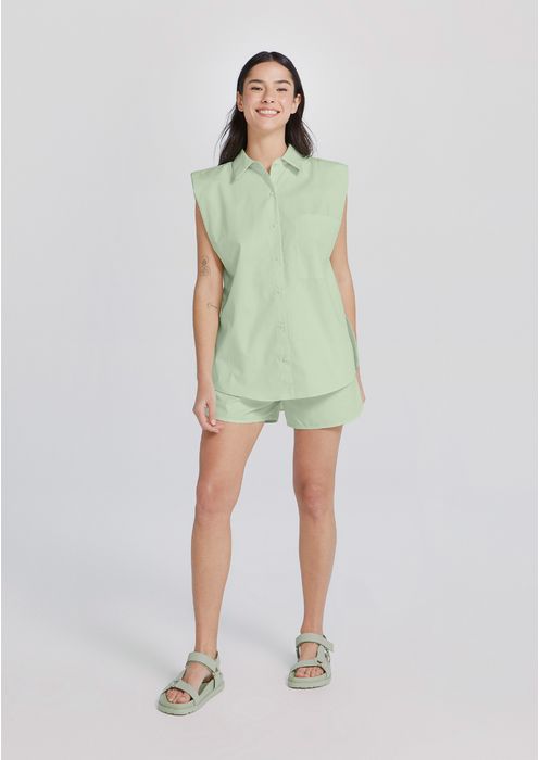Camisa Básica Feminina Muscle Tee - Verde
