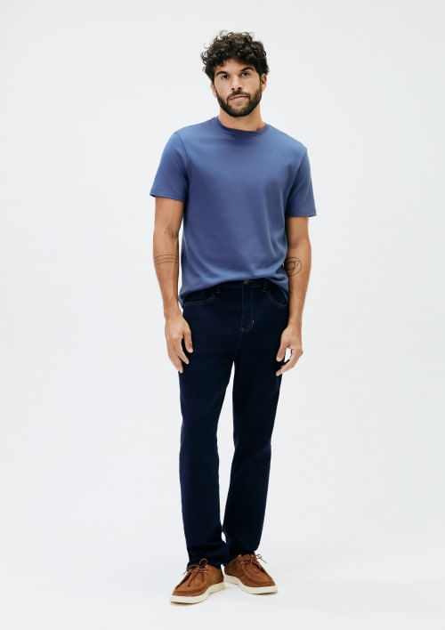 Foto do produto: Calça Jeans Masculina Reta Soft Touch - Azul