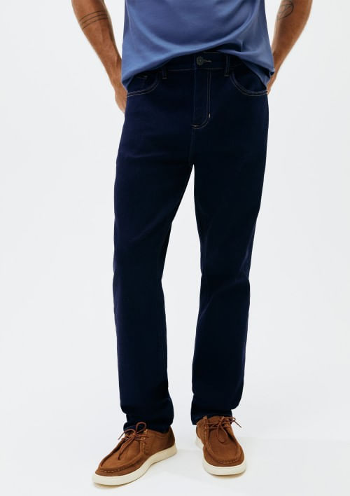 Foto do produto: Calça Jeans Masculina Reta Soft Touch - Azul