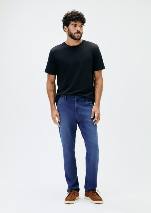 Foto do produto: Calça Jeans Masculina Slim Soft Touch - Azul