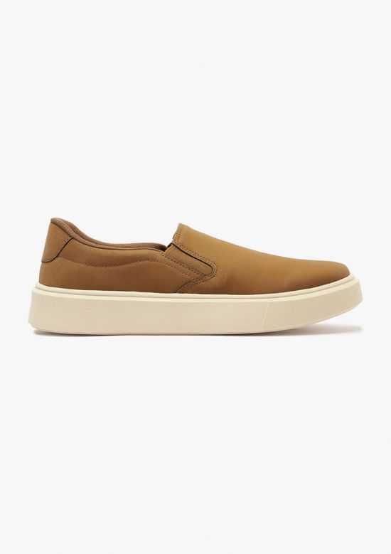 Foto do produto: Tênis Masculino Slip On Couro - Bege