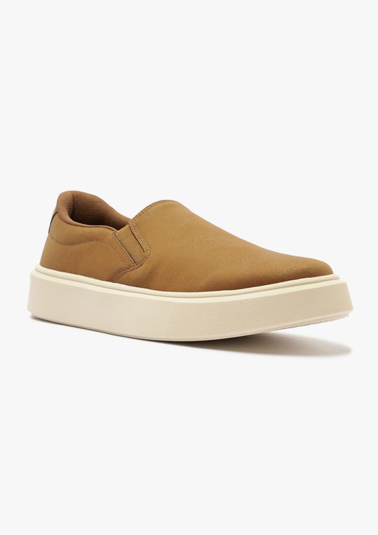 Foto do produto: Tênis Masculino Slip On Couro - Bege