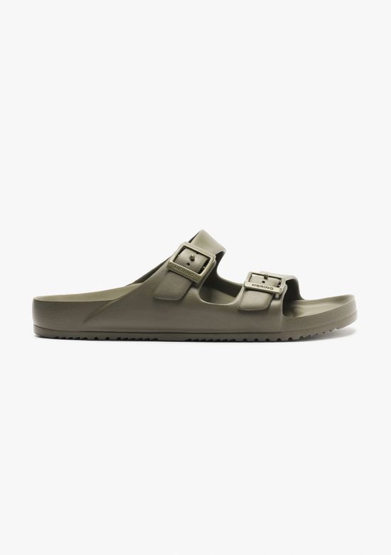 Foto do produto: Sandália Papete Masculina Tiras Fivelas - Verde