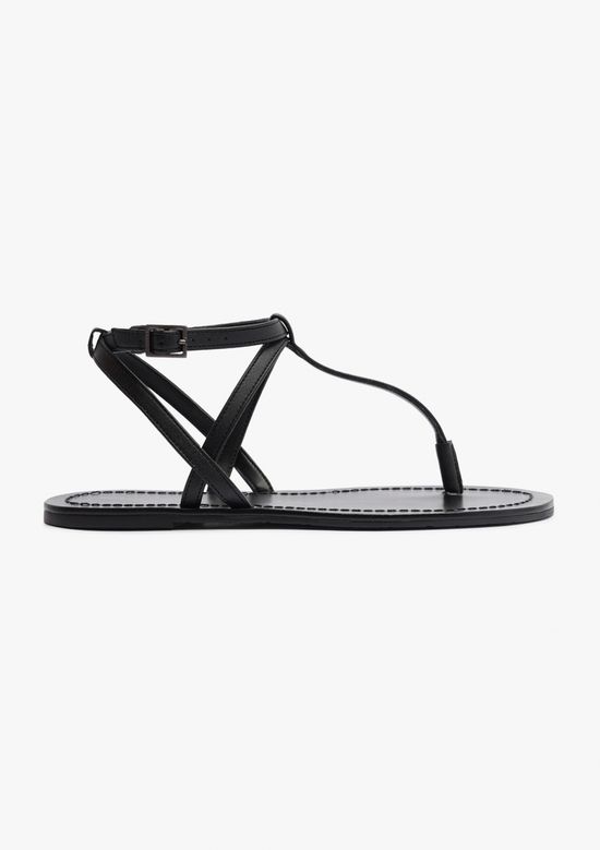 Foto do produto: Sandália Rasteira Slim Cross - Preto