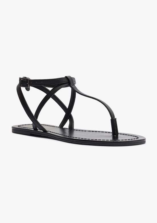 Foto do produto: Sandália Rasteira Slim Cross - Preto