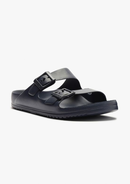Foto do produto: Sandália Papete Masculina Tiras Fivelass - Azul