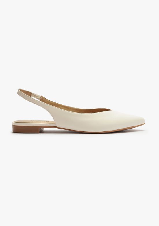 Foto do produto: Sapatilha Slingback Bico Fino - Off white