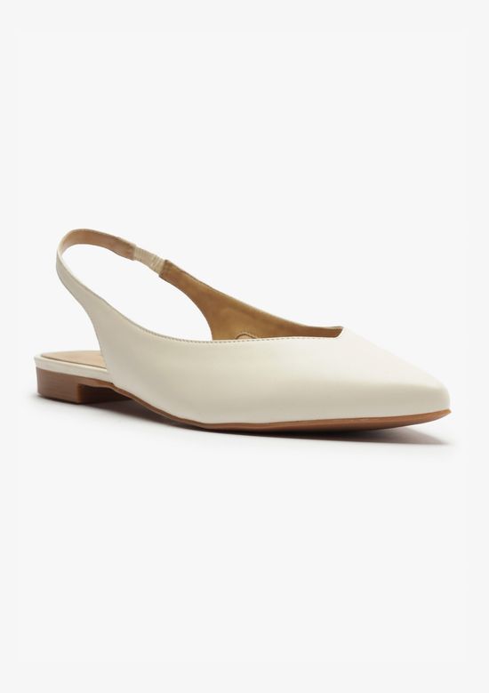 Foto do produto: Sapatilha Slingback Bico Fino - Off white