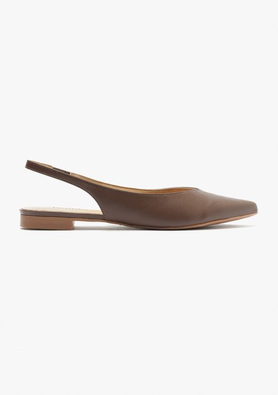 Foto do produto: Sapatilha Slingback Bico Fino - Marrom