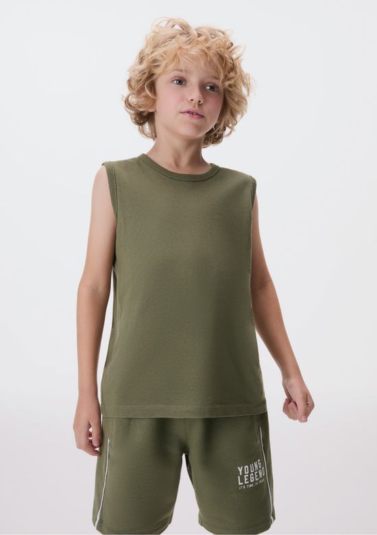 Foto do produto: Bermuda Regular Com Bolsos Infantil Menino - Verde