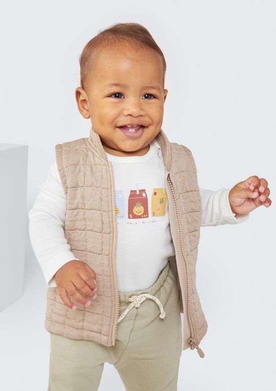 Foto do produto: Conjunto Triplex Bebê Menino Longo - Bege