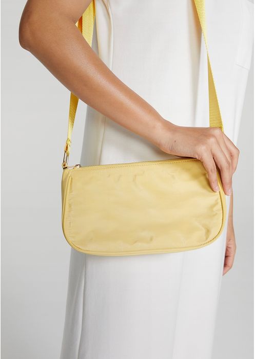 Bolsa Baguete Pequena Feminina - Amarelo