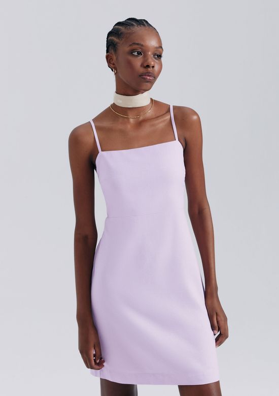 Foto do produto: Vestido Curto Em Viscolinho - Lilás