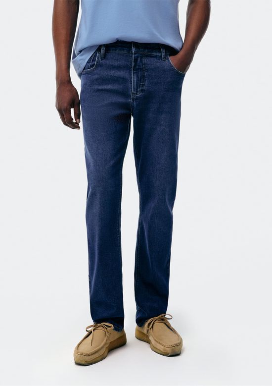 Foto do produto: Calça Jeans Básica Masculina Reta Tradicional - Azul