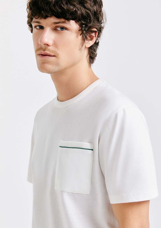 Foto do produto: Pijama Curto Masculino Com Bolso - Off white