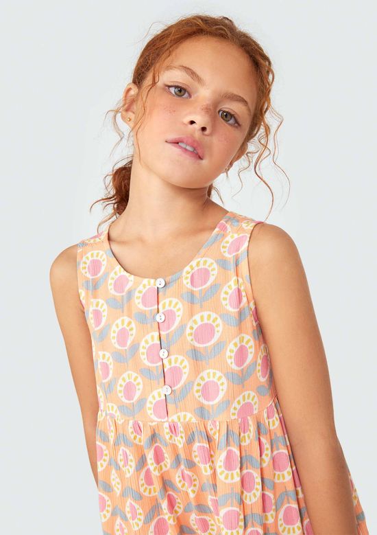 Foto do produto: Macaquinho Regata Infantil Menina Em Viscose - Rosa