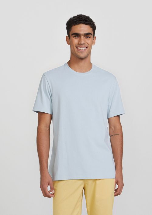 Camiseta Básica Masculina Super Cotton Comfort - Azul