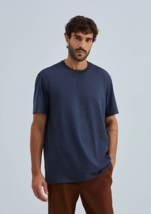 Camiseta Básica Masculina Comfort Super Cotton - Cinza