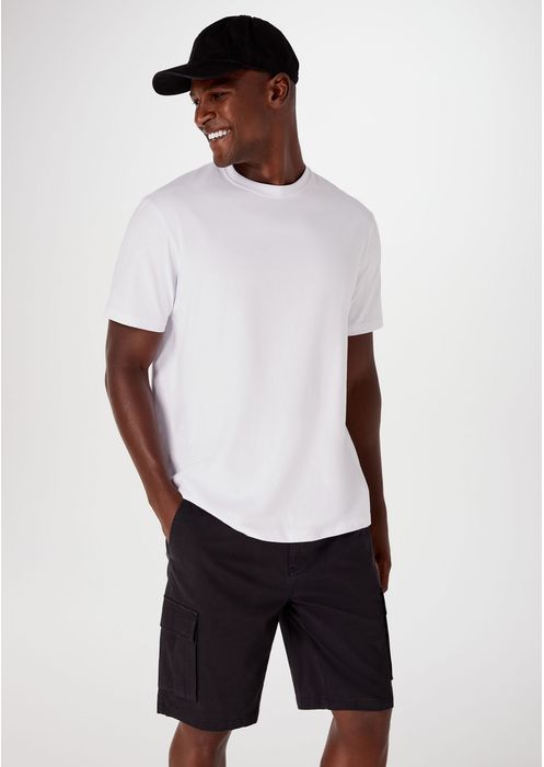 Camiseta Básica Masculina Super Cotton - Branco