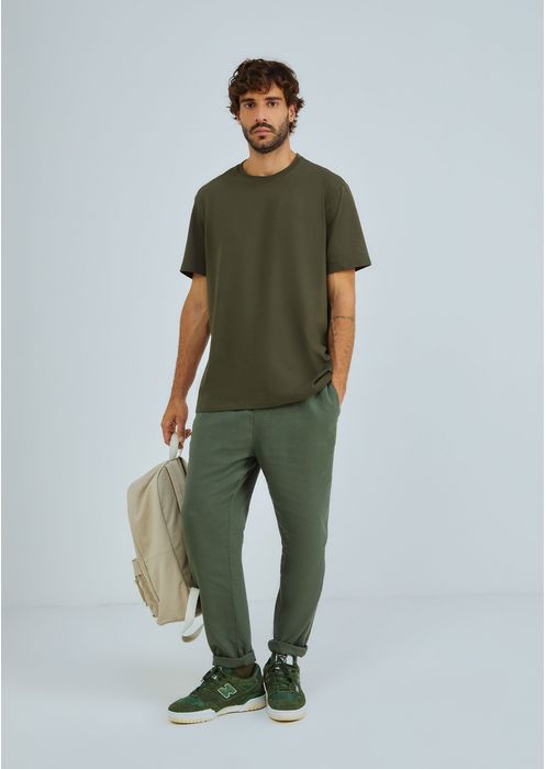 Camiseta Básica Masculina Super Cotton - Verde