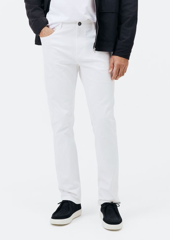 Foto do produto: Calça Masculina Slim Em Sarja - Branco