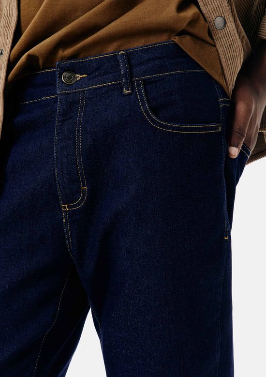 Foto do produto: Calça Jeans Básica Masculina Skinny Com Elastano - Azul