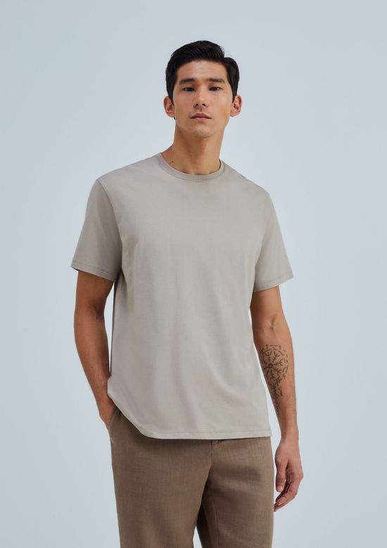 Foto do produto: Camiseta Básica Masculina Comfort Super Cotton - Bege