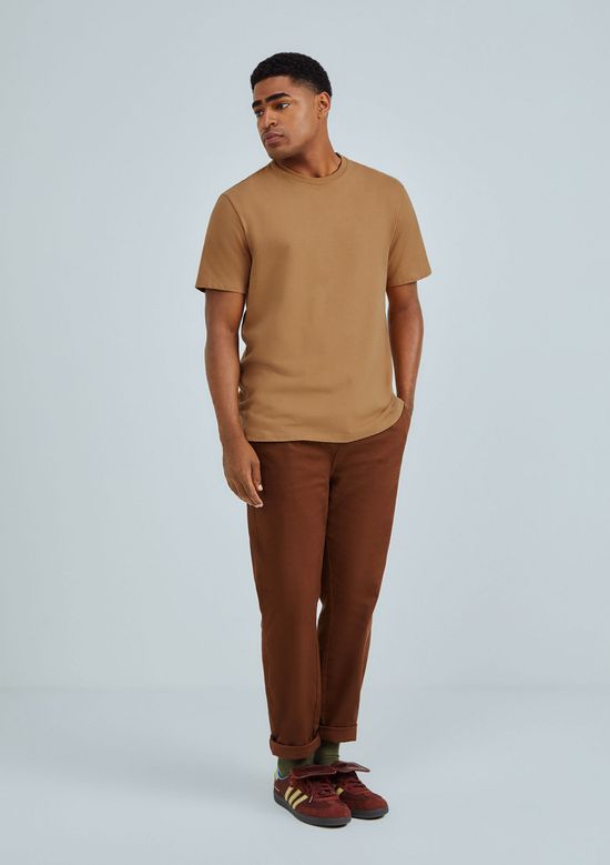Foto do produto: Camiseta Básica Masculina Comfort Super Cotton - Marrom