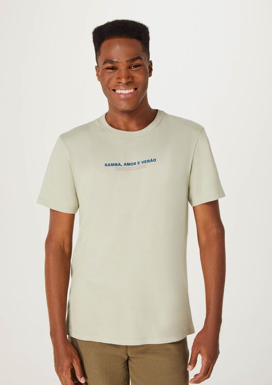 Foto do produto: Camiseta Masculina Manga Curta Com Estampa - Verde