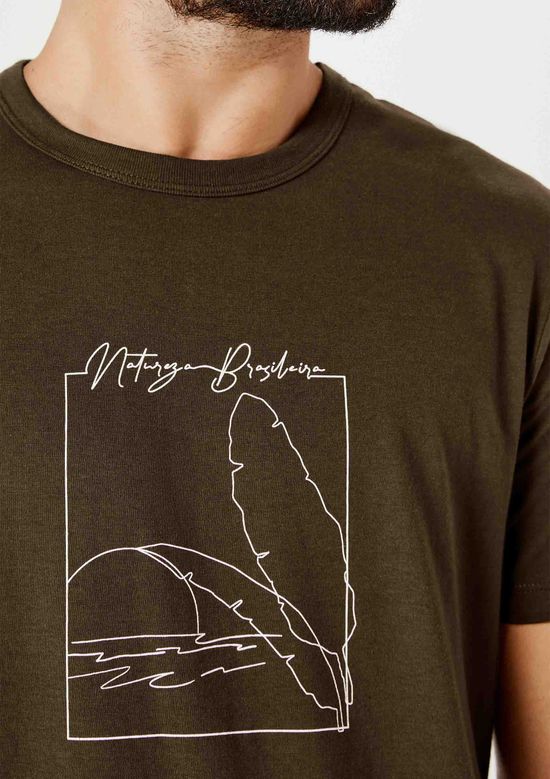 Foto do produto: Camiseta Masculina Estampada Manga Curta - Verde