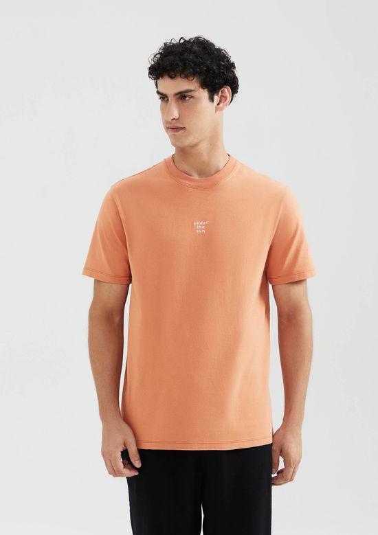 Foto do produto: Camiseta Masculina Comfort Super Cotton Com Estampa - Marrom