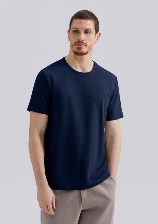 Foto do produto: Camiseta Masculina Comfort Texturizada - Azul