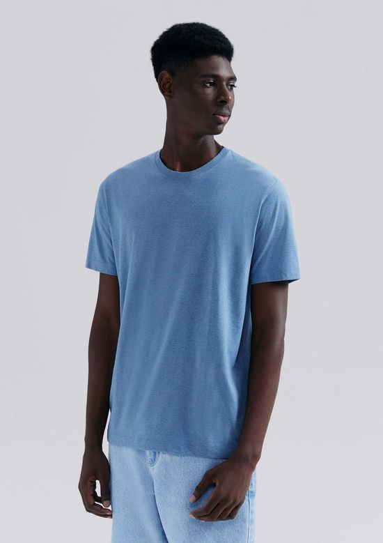 Foto do produto: Camiseta Básica Masculina Manga Curta Em Malha H+ - Azul