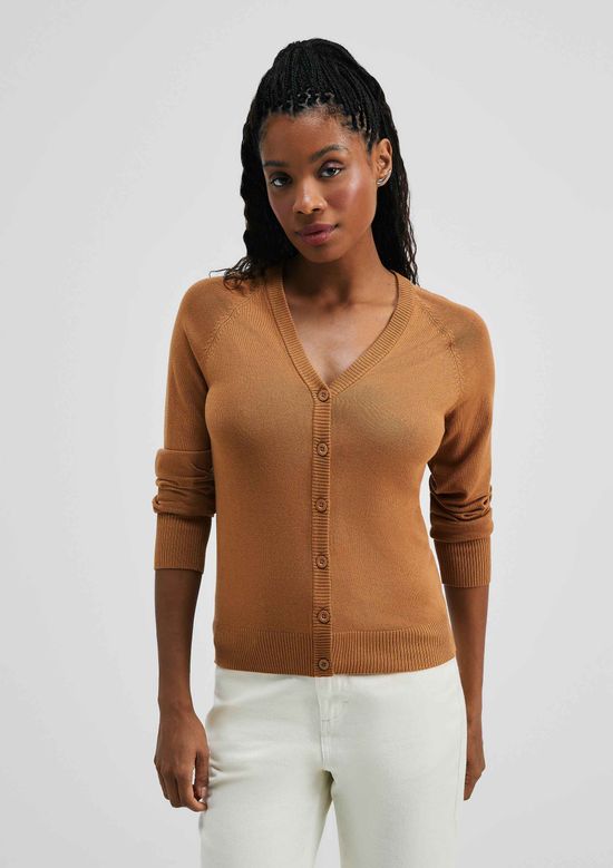 Foto do produto: Cardigan Feminino Em Tricô - Marrom