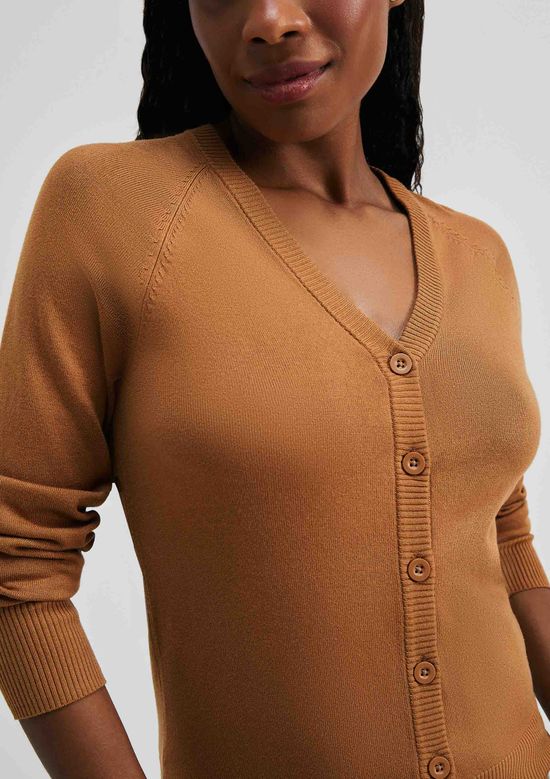 Foto do produto: Cardigan Feminino Em Tricô - Marrom