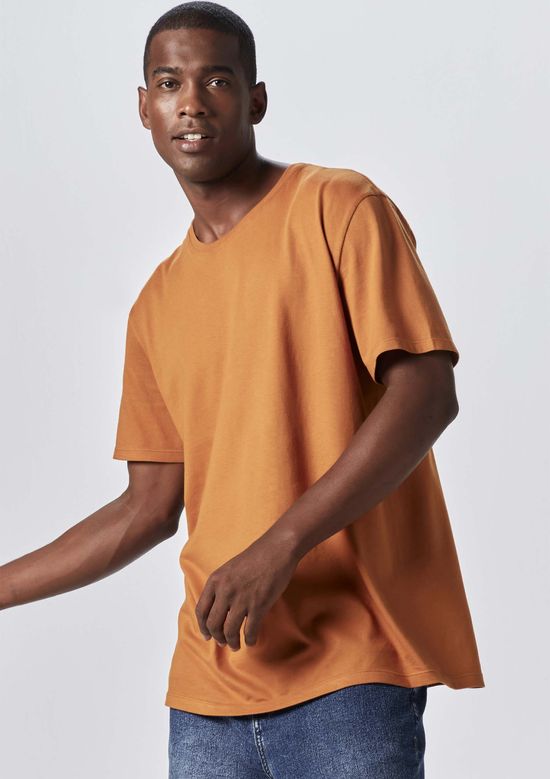 Foto do produto: Camiseta Básica Unissex Manga Curta Worlds - Marrom