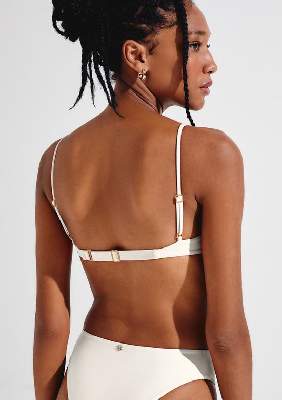 Foto do produto: Top Biquíni Triângulo Com Aro E Fio LYCRA® - Branco