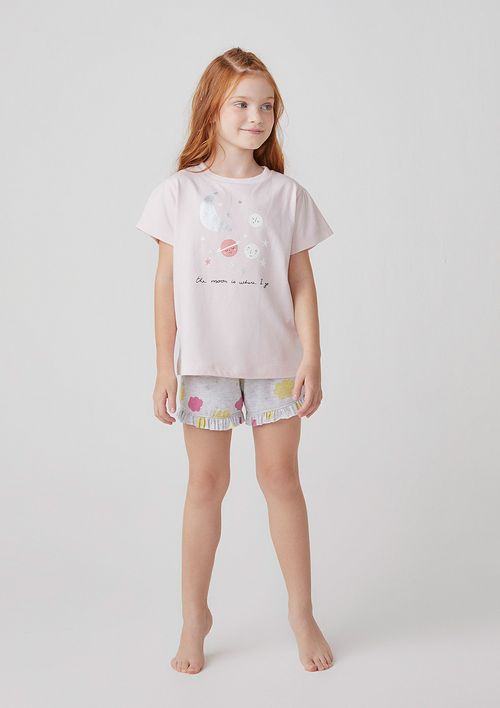 Pijama Elaborado Infantil Menina - Rosa
