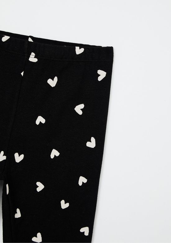 Foto do produto: Calça Legging Infantil Menina Estampada Hering Kids - Preto