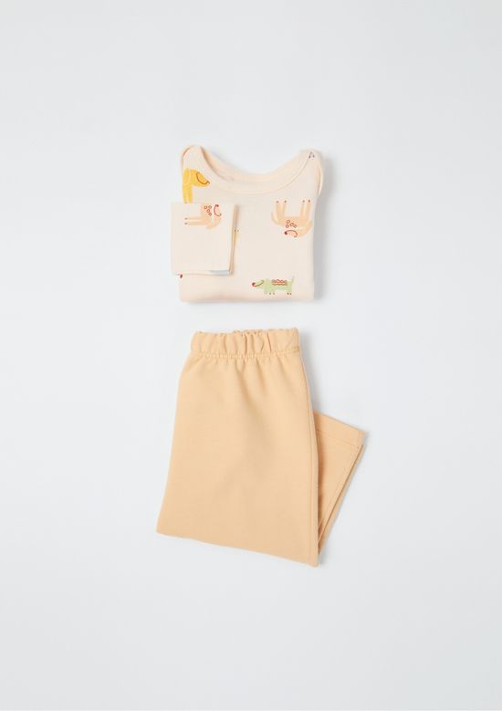 Foto do produto: Conjunto Longo Bebê Menino Estampado - Laranja