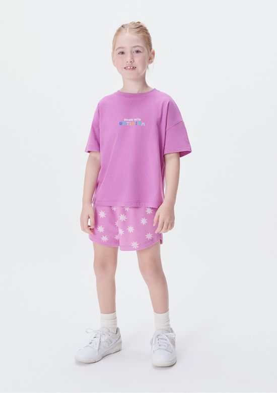 Foto do produto: Conjunto Infantil Menina Curto Estampado - Roxo