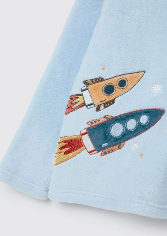 Foto do produto: Pijama Infantil Menino Longo Estampado Em Fleece - Azul