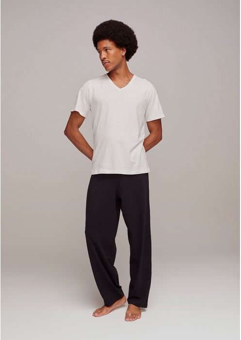 Pijama Masculino Longo Básico - Preto