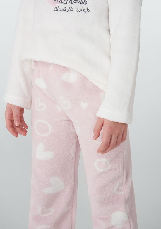 Foto do produto: Pijama Longo Infantil Menina Estampado  - Off white