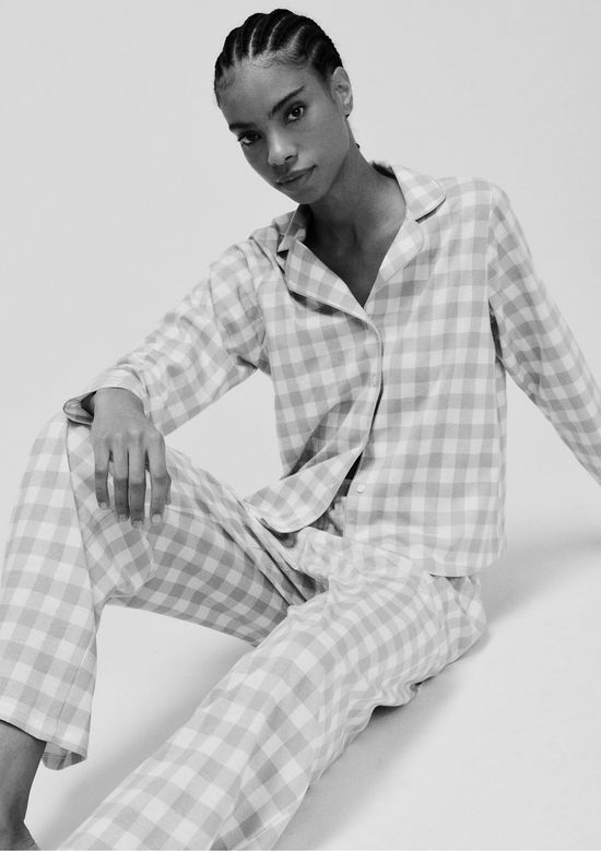 Foto do produto: Pijama Longo Feminino Americano Estampado - Bege