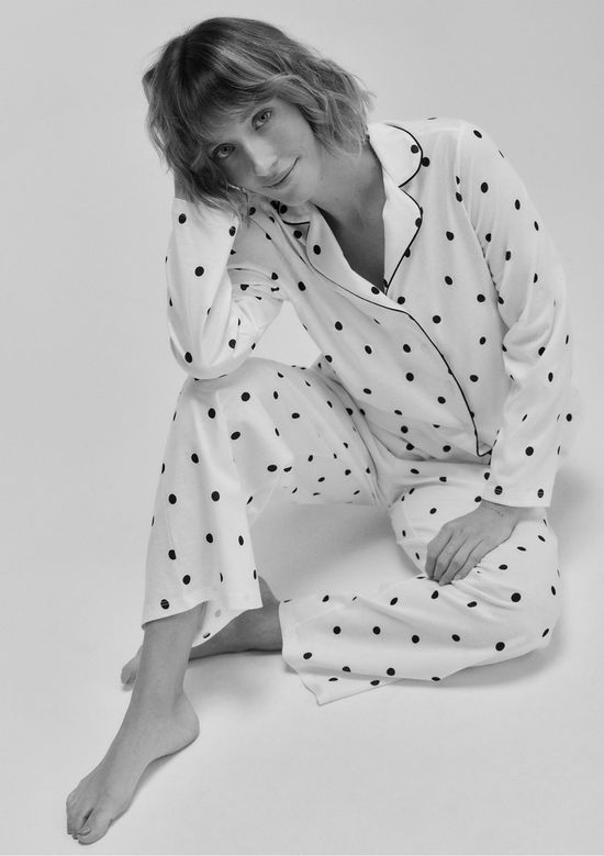 Foto do produto: Pijama Longo Feminino Americano Estampado - Off white