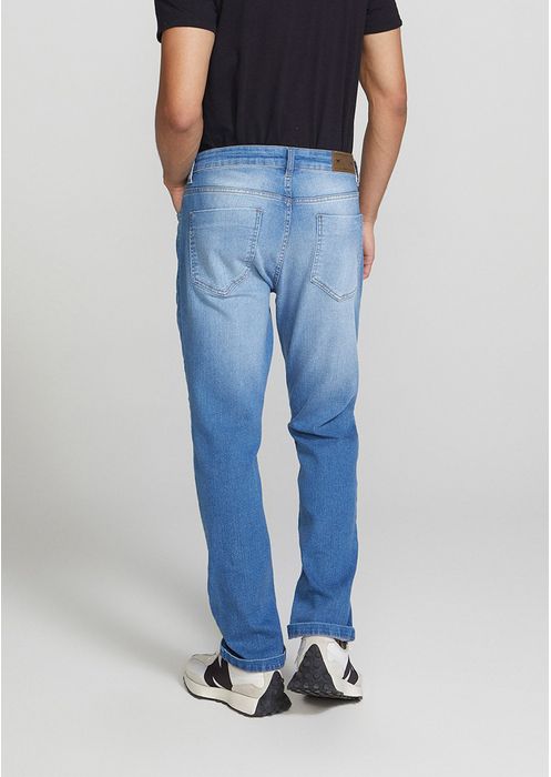 Calça Jeans Masculina Slim Com Elastano - Azul